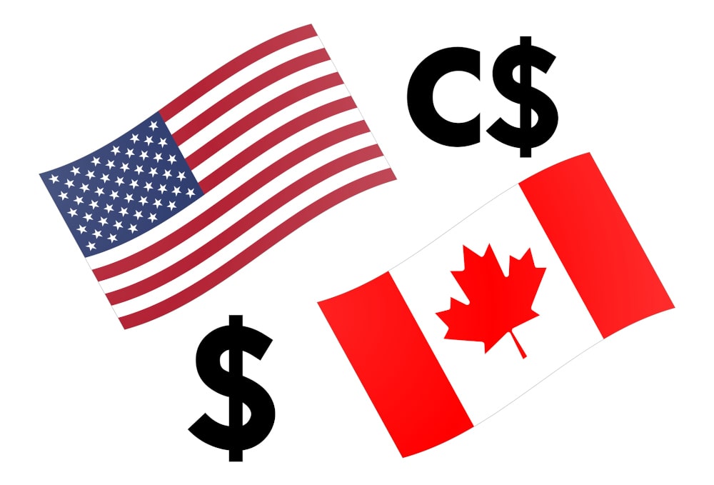 US and Canadian flag, with Dollar symbol: How U.S. Tax Changes and Trade Measures Disrupt Canadian Cash Flow